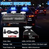 Afurkuot 2-in-1 Blue LED Warning Dash Windshield Strobe Lights, 26