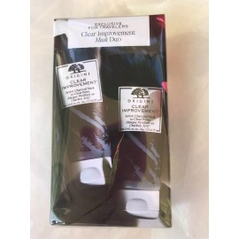 ORIGINS Clear Improvement Active Charcoal Mask Duo 3.4 Oz. X 2 SEALED 6.8 ounces