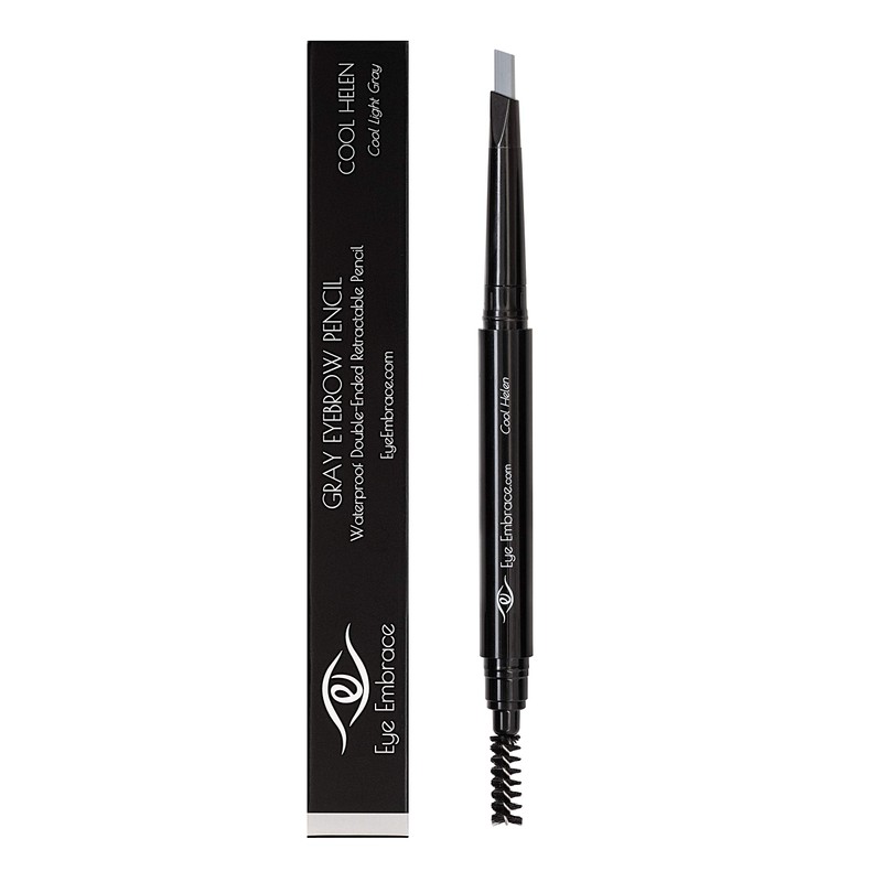 Eye Embrace Cool Helen: Light Gray Eyebrow Pencil – Waterproof,