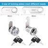 Litensh 20mm Security Mailbox Lock, Letter Post Box Lock, Cabinet