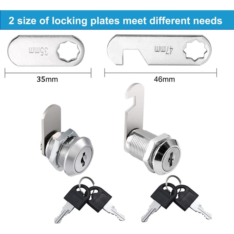 Litensh 20mm Security Mailbox Lock, Letter Post Box Lock, Cabinet