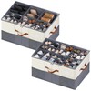 MSTONAL Shoe Organizer for Closet, 2 Pack Shoe Storage Containers
