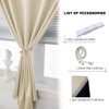 AJAZZ 100% Blackout Curtains for Bedroom Self Adhesive Curtains Temporary