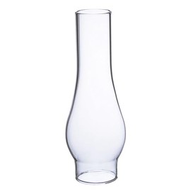Clear Glass Lamp Chimney, Replacement Hurricane Globe Measures 1 1/2 Inch Diameter Base x 6 Inches High for Oil or Kerosene Lanterns