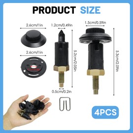 4 Mounting Sets Engine Cover 2.0 HDI Clips Holder Attachment for Citroën Berlingo C4 C5 Xsara Xantia Peugeot 206 306 307 406 607 806 Kit with Clips Bolts Compatible 0137F6 13711 Black