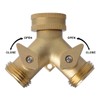 HYDRO MASTER Garden Hose Splitter, Hose Connector 2 Way Heady