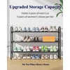 Kitsure Extra-Long Shoe Rack for Closet, Shoe Organizer for Front