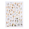 LANODO 2038 Nail Stickers, 9 Pieces, 3D, Black, Gold, Art,