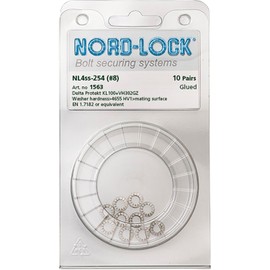 Original Nord-Lock Steel Wedge Lock Washers Stainless Steel A4 with Enlarged Outer Diameter NL16spss for M16. d (mm): 17 - D (mm): 30.7 - T (mm): 3.2