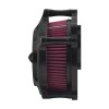 HDBUBALUS Matte Black Air Filter Cleaner Red Intake For Harley