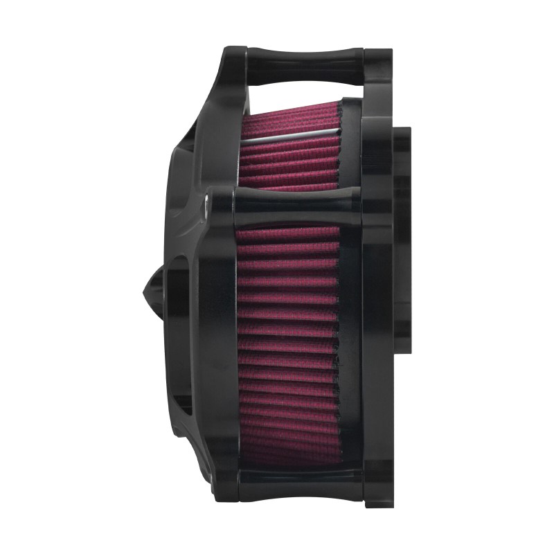 HDBUBALUS Matte Black Air Filter Cleaner Red Intake For Harley