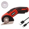 Sturasy Cardboard Cutter with Safety Lock, Red Cordless Electric Scissors