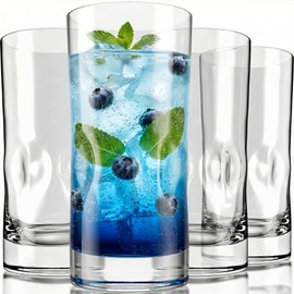 Bravario Vasos de plástico irrompibles de 17 onzas, aptos para lavavajillas, inastillables, 100% tritan, sin BPA, reutilizables, para exteriores, jueg
