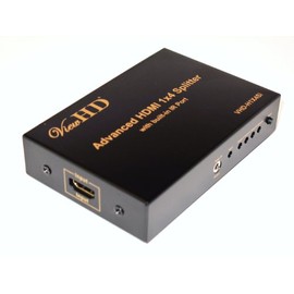 ViewHD HDMI 1x4 Splitter with IR Extender Function | Support 1080P & 3D | VHD-H1X4Si