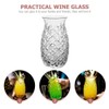 Zerodeko Cocktail Glasses Pineapple Design Vintage Glassware Smooth Rim Direct