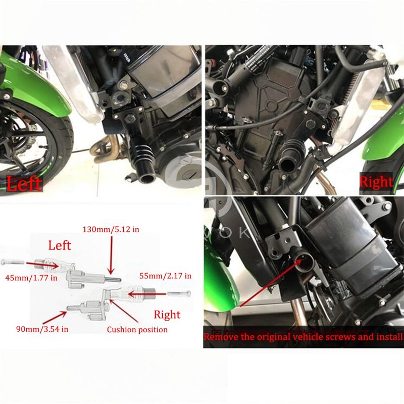 ZEXDDI 1Pair Compatible with 2025 Ninja 500 SE Ninja500 KRT