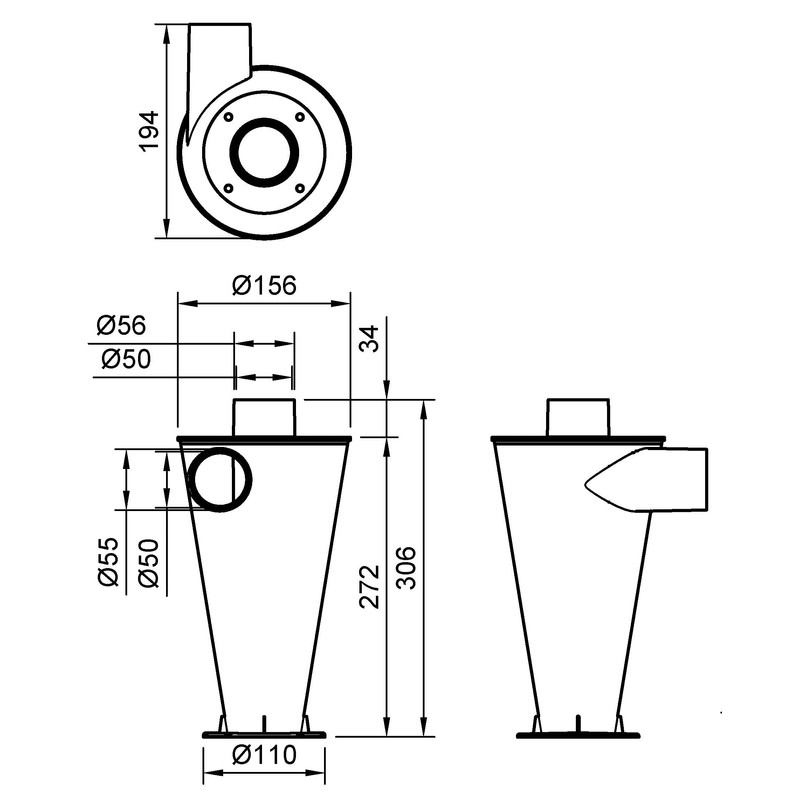 DUST COMMANDER - Cyclone filter element/Dust collector