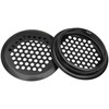12 PCS Round Louver Grill Cover Air Vents (Black)