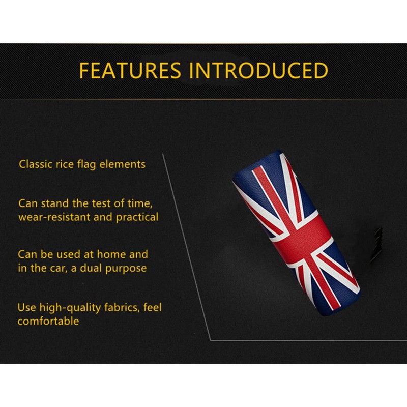 Qirc Car Seat Belt Shoulder Pad, British Union Jack Seat