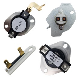 3387134 Dryer Cycling Thermostat 3977393 Dryer Thermal Fuse 3392519 Thermal Fuse 3977767 Thermostat Compatible with Whirl-Pool Replaces WP3977393 WP3387134 WP3977767