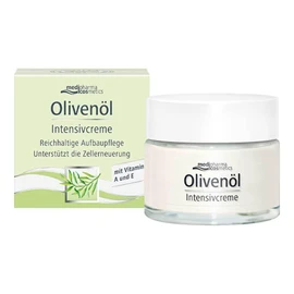 Medipharma Cosmetics Olivenol Intensive Cream, Anti-Wrinkle Face Cream with Pure Retinol, 50 ml, Moisturising, Firming, Anti-Ageing and Regenerating for Dry Skin with Olive Oil and