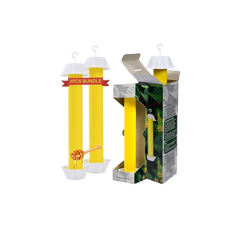 Gideal 2-Pack Yellow Sticky Fly Traps Pest Control for Indoor/Outdoor