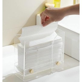 Paper Towel Dispenser, Countertop, Acrylic: Transparent Paper Towel Holder, Napkin Holder, Folded Guest Towel Storage, Suitable for Z Fold, C-Fold or Multi-fold Paper Towels