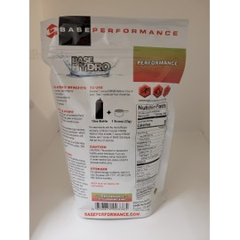 BASE Performance Hydro - Kiwi Strawberry | 28 Servings Within Each eco-Friendly Mylar Bag | Blend of Dextrose, Fructose, maltodextrin and Essential Electrolytes. (Cran-Raspberry)