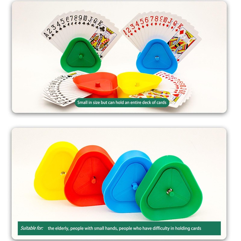 Jidyllic Playing Card Holder for Children, 4 Pieces Card Holder,