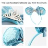 Mouse Ears Headband Bow Glitter Princess Costume Hair Accessories for