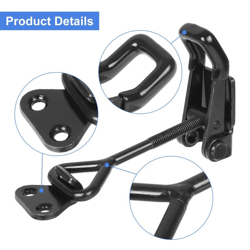 Black Toggle Latch Clamp, 6Pcs Heavy Duty Adjustable Toggle Clamp,