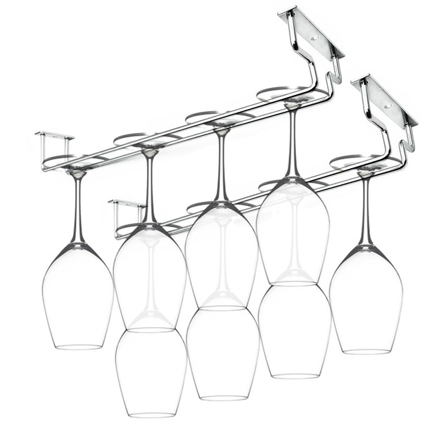 BlueDreamer 14 Inch Wine Glass Rack, Wine Glass Holder Under