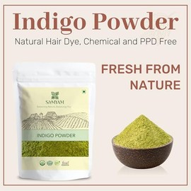 SAMYAM Polvo Natural (7 Oz) | Tinte Natural Para El Cabello, Sin Químicos Ni Ppd