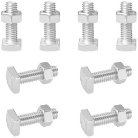 8 PCS Stainless Steel Square Head Bolts Screws (M6*20mm)