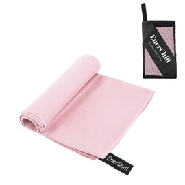EnerChill Sports Quick-Drying Towel, Microfiber, Super Absorbent, Soft, Lightweight, Anti-Bleach, UV Protection, Odor Resistant, Durable, Sweat Wipe, Soft, Loop, Storage Bag Included, Towel, Swimming,