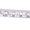 Reelva Pack of 8 Europe Style Square Clear Crystal Rhinestone