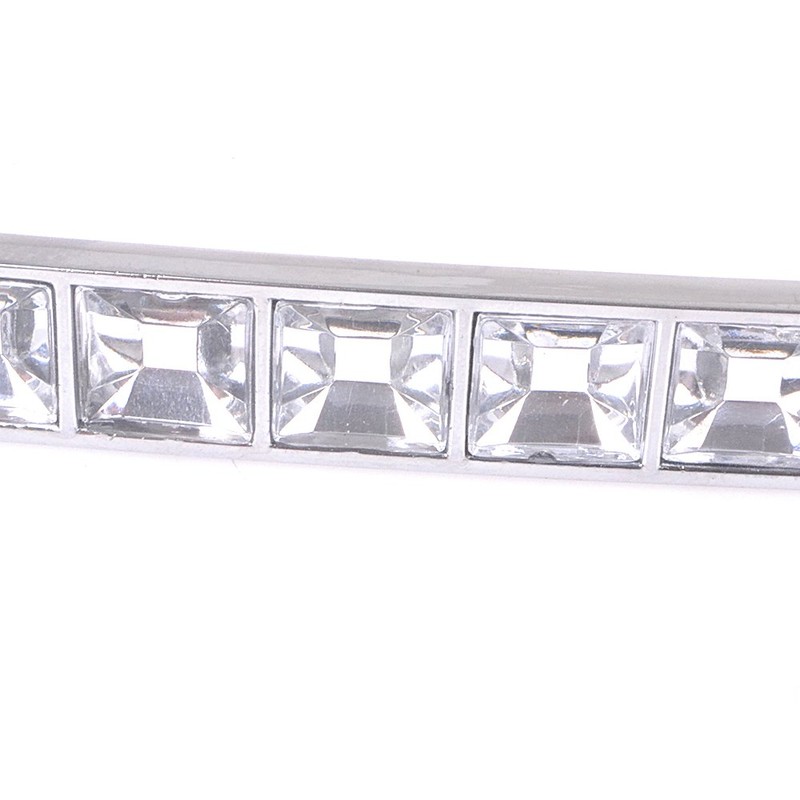 Reelva Pack of 8 Europe Style Square Clear Crystal Rhinestone