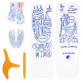 SSKHE Reflexology Socks with Massage Tool Foot Elastic Fiber Massage Socks with Trigger Point Massage Tool Relieve Tired Physiotherapy Socks for Tired Relieve