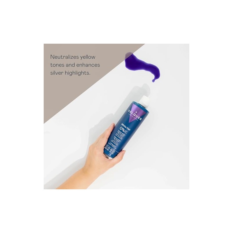Valquer Profesional Shampoo for White and Grey Hair% No Salt,