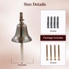 6" Solid Brass Bell Marine Wall Mounted Ship Nautical Bronze