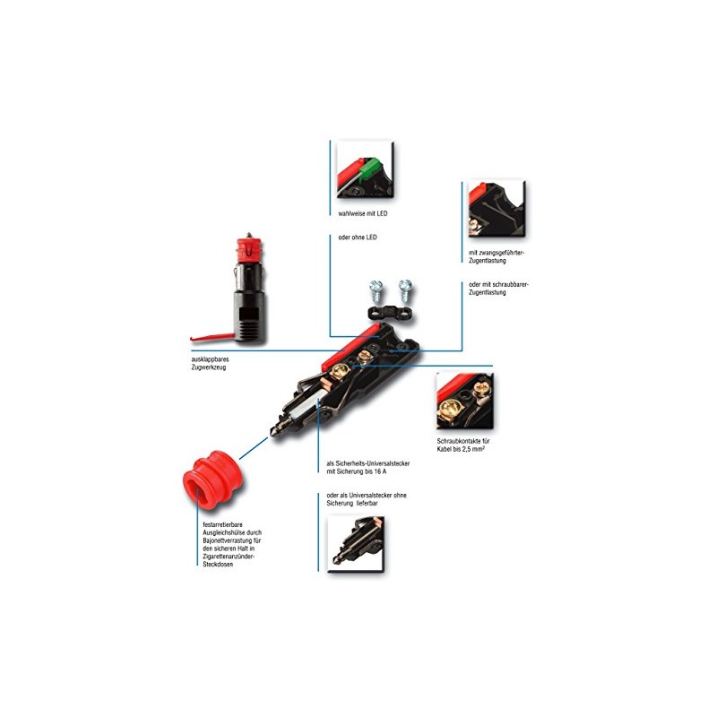 PRO CAR Angled Safety Plug with Cable