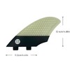 UPSURF Surfboard Fins Keel fin 2 Fins Double Tabs Surfing