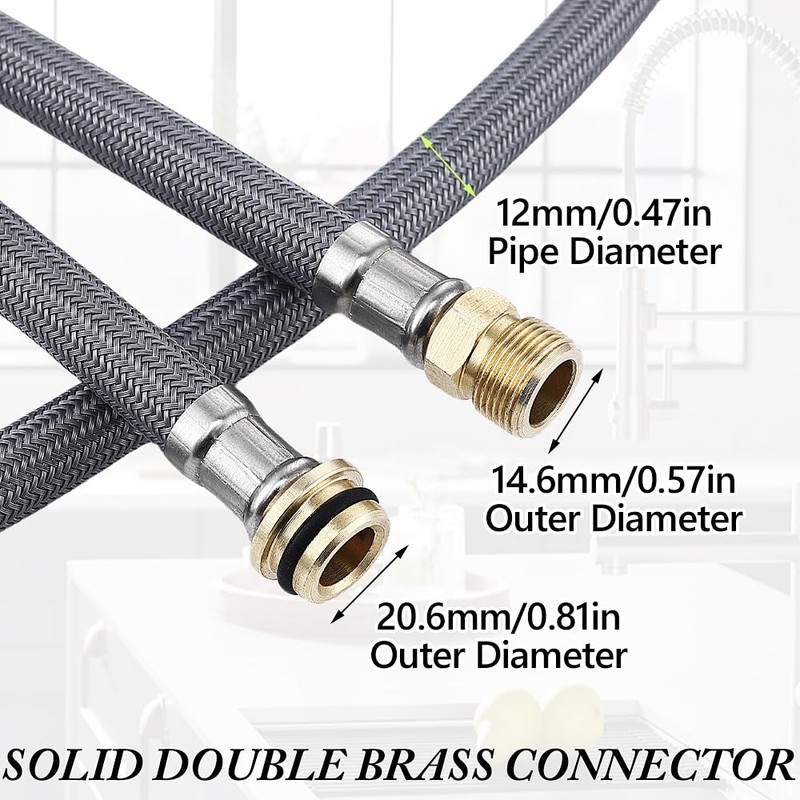 Kitchen Faucet Replacement Hose Compatible for Grohe 48293000 46174000 46092000
