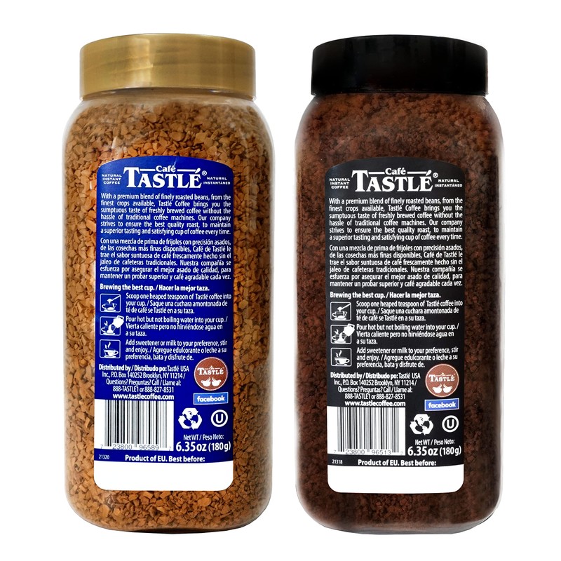 Café Tastlé Supremo Blend & Solo Delight 6.35 Ounce Instant