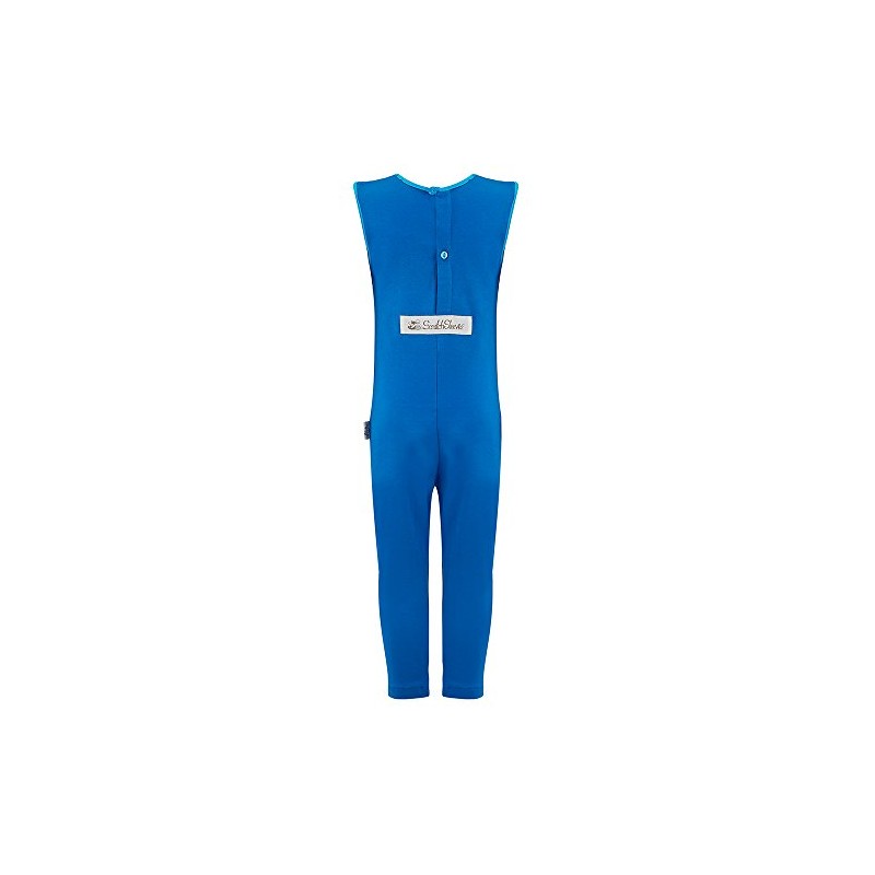 SpecialKids.Company Scratch Sleeves Button Back Ankle Length Footless Dungarees, Soft