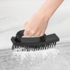 Wire Brush Set, 2 Pcs Steel Brush with Ergonomic Handle