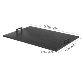 Noodle Board Stove Covers with Handles, 29 x 21In Durable Extra Thick Acacia Wood Counter Space Top Covers for Electric Stoves & Sink Rustic Decorative Tray for Kitchen