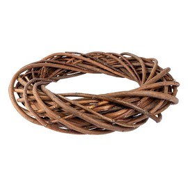 Willow Wreath, Diameter 30 cm, 6 cm High, Unpeeled Dark Brown Branches, Ideal as a Door Wreath, Decorative Wreath, Wooden Wreath, Easter Wreath, Craft Wreath