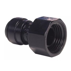 12mm Push Fit × 3/4″ BSP Female John Guest Acetal Black Female Adaptor Ideal for Caravan/Motorhome/Boat/Camper, Part Number CM321216E