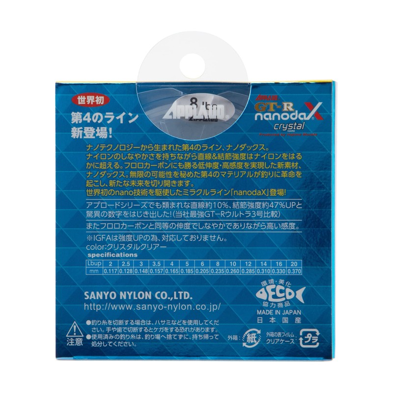 Sanyo Nylon Nano Duck Line Uproad GT-R nanodaX Crystal Hard